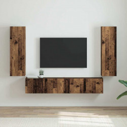 Szafka pod telewizor 2 pcs Stare drewno 30 x 31 x 100 cm