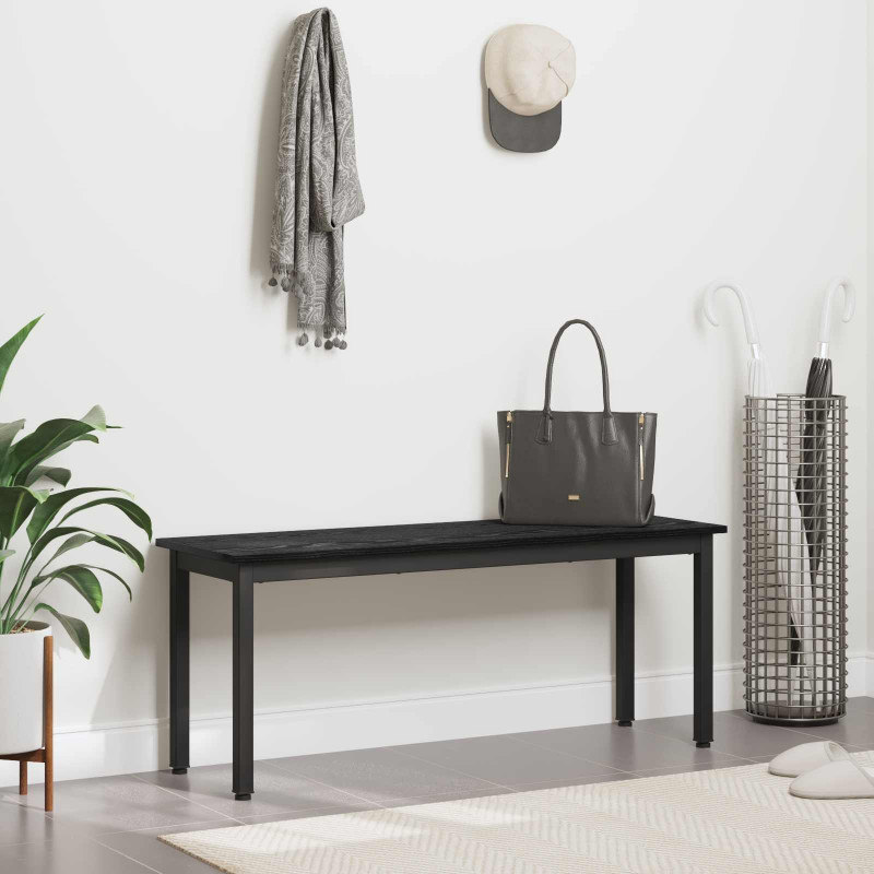 ławka Czarny Dąb 110 x 35 x 45 cm Materiał drewnopochodny