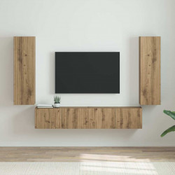 Szafka pod telewizor 2 pcs Dąb rzemieślniczy 30 x 31 x 100 cm