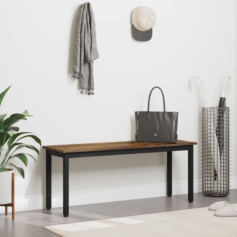 ławka Dąb dymny 110 x 35 x 45 cm Materiał drewnopochodny