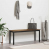 ławka Dąb dymny 110 x 35 x 45 cm Materiał drewnopochodny