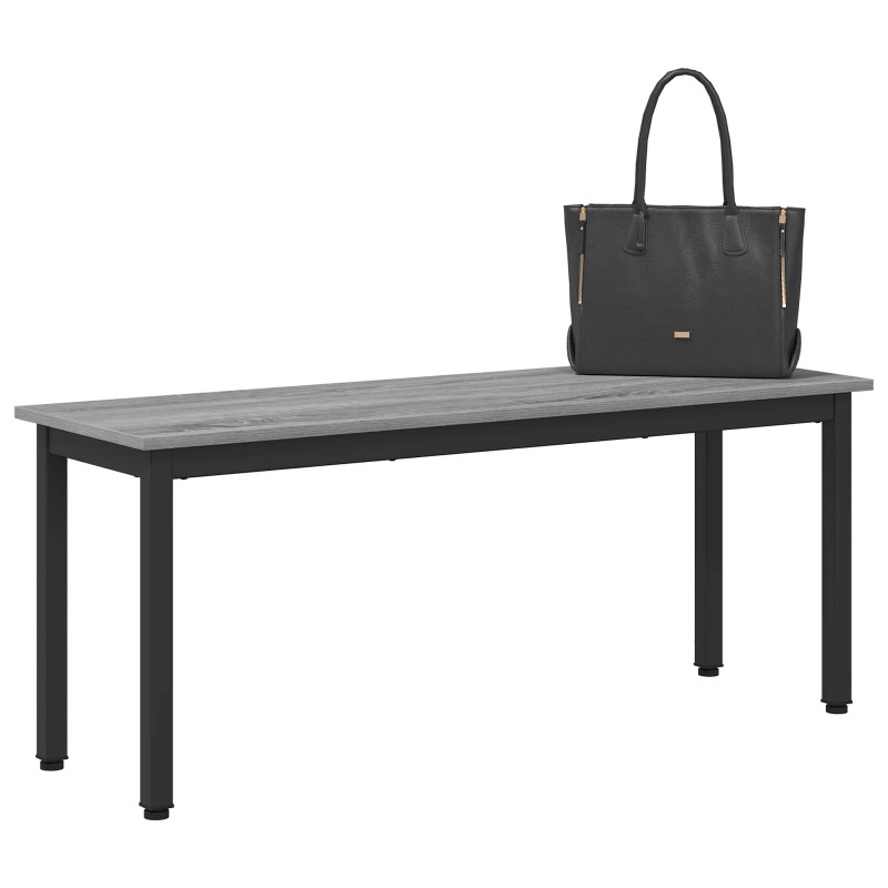 ławka Szary Sonoma 110 x 35 x 45 cm Materiał drewnopochodny