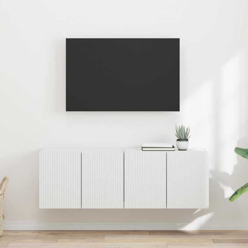 Szafka pod telewizor 2 pcs Biały 59,5 x 31 x 40 cm