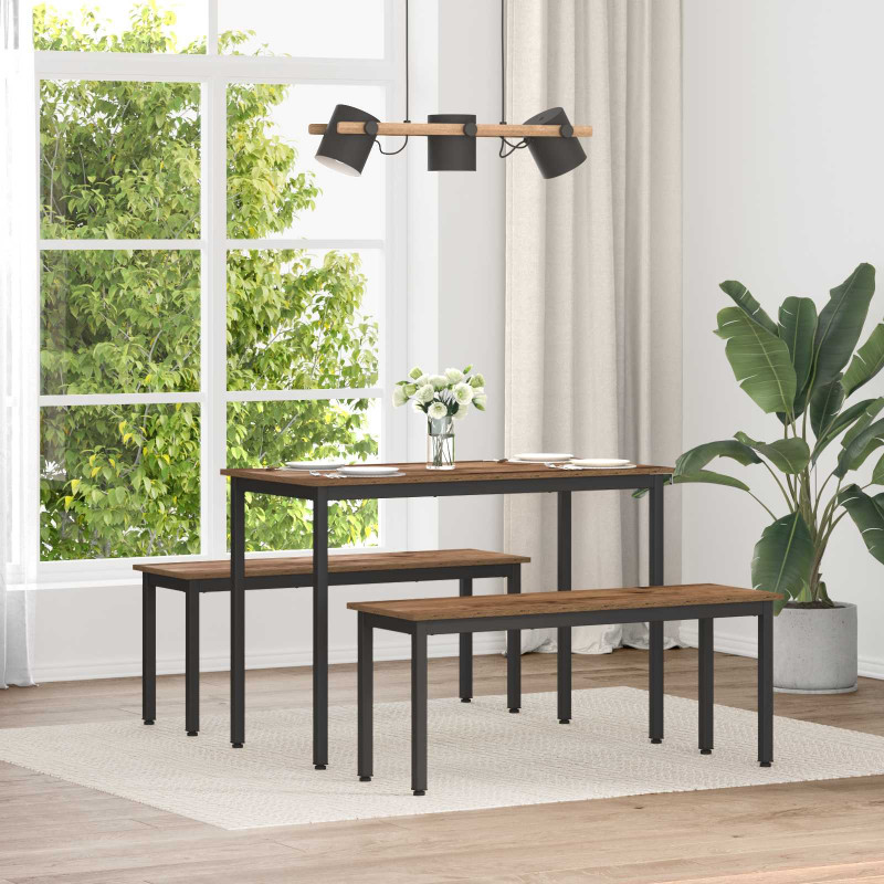 ławka Stare drewno 110 x 35 x 45 cm Materiał drewnopochodny