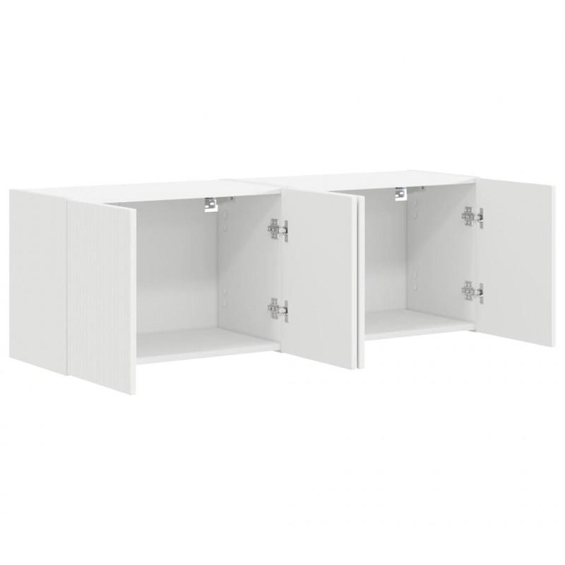 Szafka pod telewizor 2 pcs Biały 59,5 x 31 x 40 cm