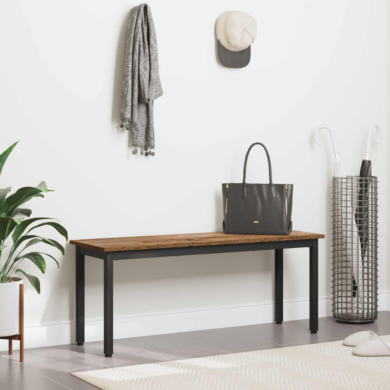 ławka Stare drewno 110 x 35 x 45 cm Materiał drewnopochodny
