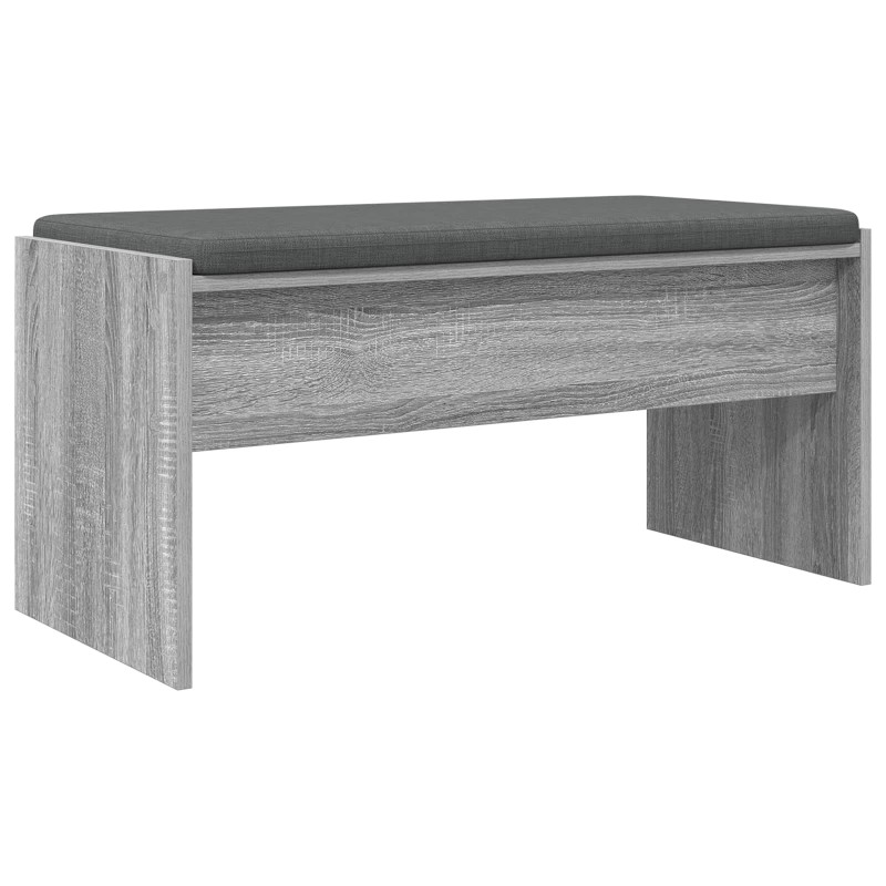 Ławka w przedpokoju z poduszką Szary Sonoma 83 x 38 x 40 cm