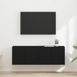 Szafka pod telewizor 2 pcs Czarny 59,5 x 31 x 40 cm