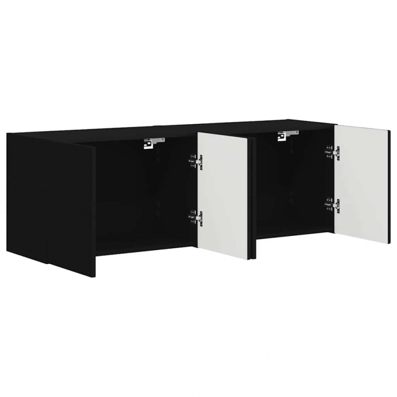 Szafka pod telewizor 2 pcs Czarny 59,5 x 31 x 40 cm
