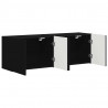 Szafka pod telewizor 2 pcs Czarny 59,5 x 31 x 40 cm