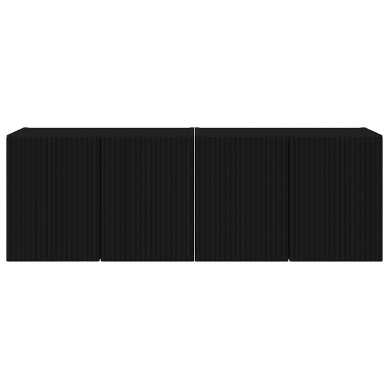 Szafka pod telewizor 2 pcs Czarny 59,5 x 31 x 40 cm