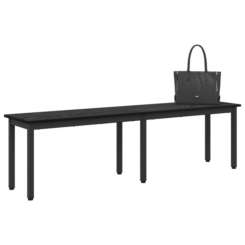 ławka Czarny Dąb 160 x 35 x 45 cm Materiał drewnopochodny
