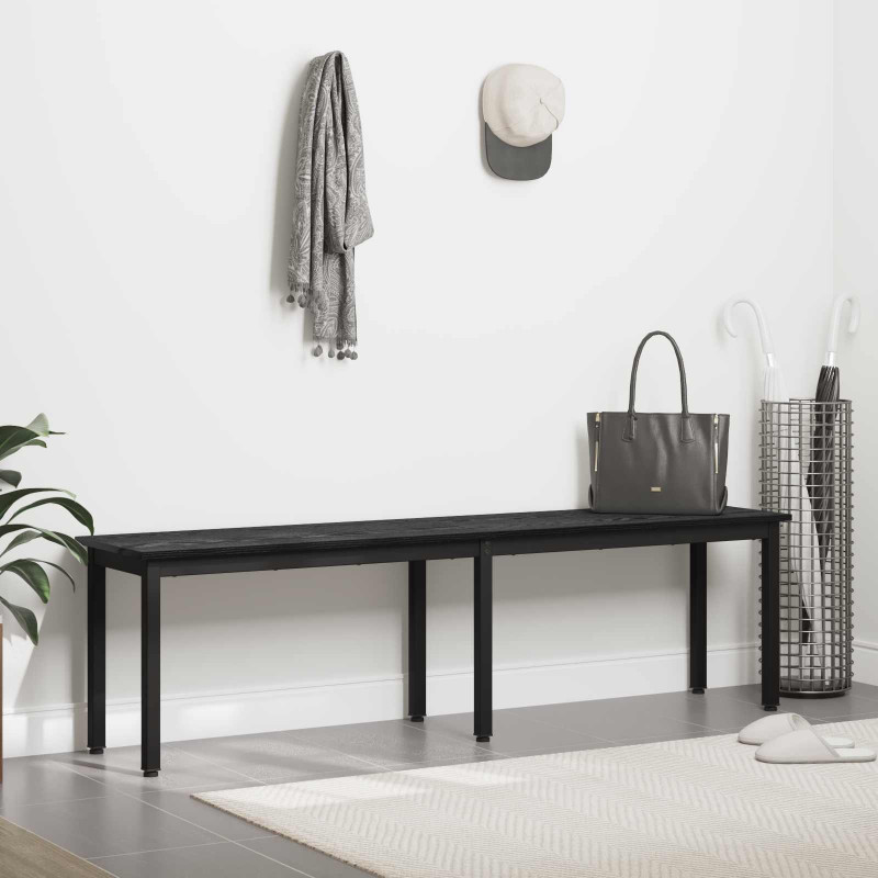 ławka Czarny Dąb 160 x 35 x 45 cm Materiał drewnopochodny