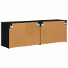 Szafka pod telewizor 2 pcs Czarny 59,5 x 31 x 40 cm