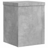 Podstawki pod doniczki, 2 szt., szarość betonu, 15x15x20 cm