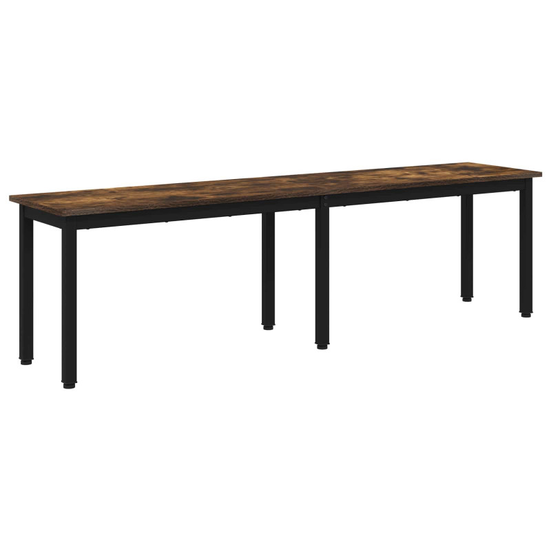 ławka Dąb dymny 160 x 35 x 45 cm Materiał drewnopochodny