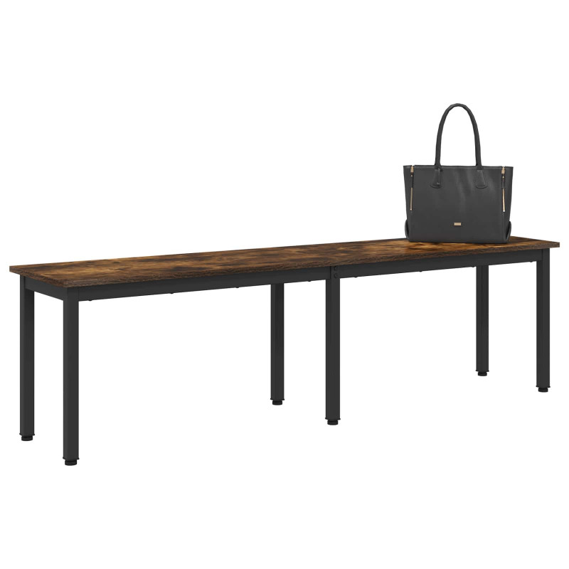 ławka Dąb dymny 160 x 35 x 45 cm Materiał drewnopochodny