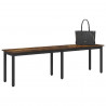 ławka Dąb dymny 160 x 35 x 45 cm Materiał drewnopochodny