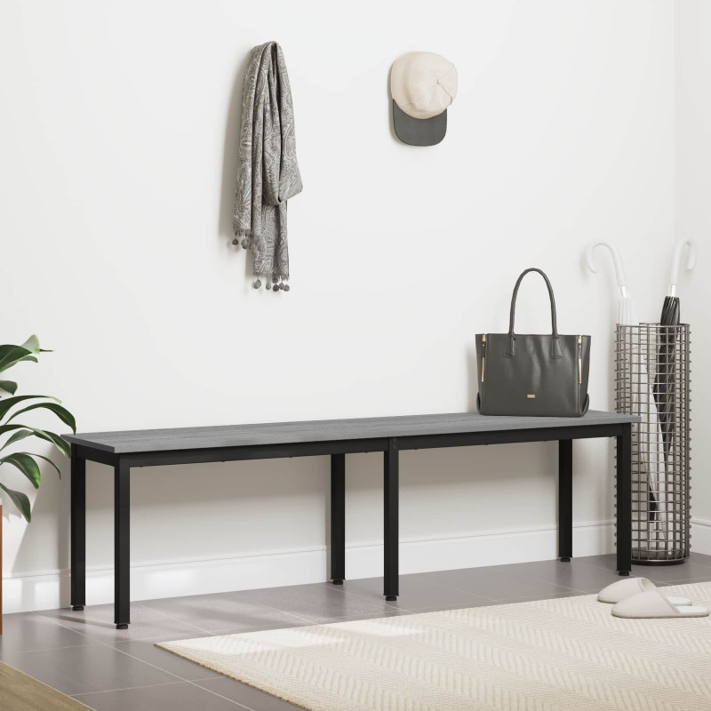 ławka Szary Sonoma 160 x 35 x 45 cm Materiał drewnopochodny