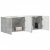 Szafka pod telewizor 2 pcs Betonowy szary 59,5 x 31 x 40 cm