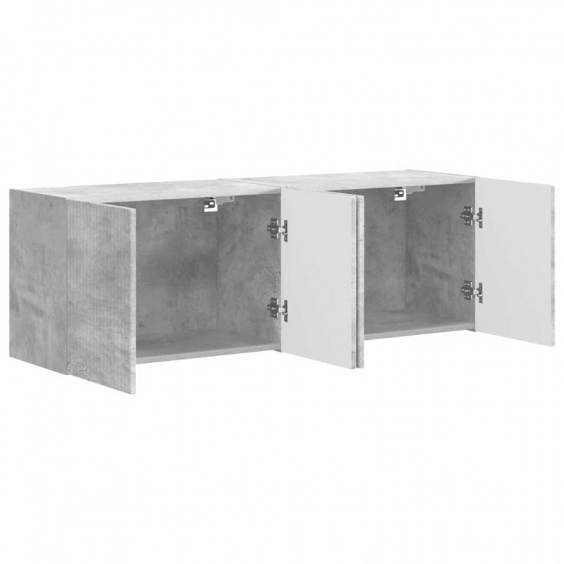 Szafka pod telewizor 2 pcs Betonowy szary 59,5 x 31 x 40 cm