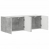 Szafka pod telewizor 2 pcs Betonowy szary 59,5 x 31 x 40 cm
