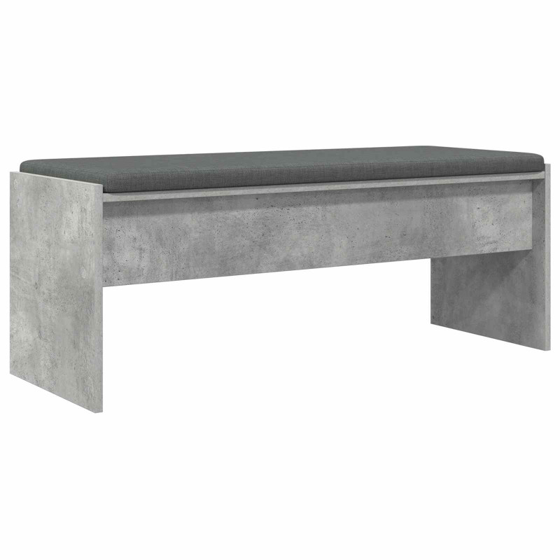 Ławka w przedpokoju z poduszką Betonowy szary 103 x 38 x 40 cm