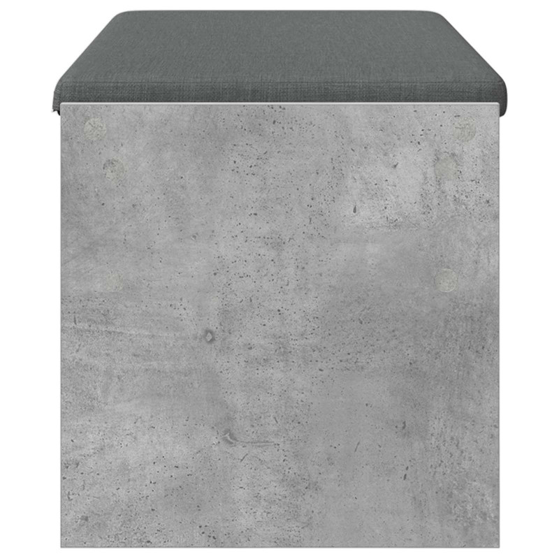 Ławka w przedpokoju z poduszką Betonowy szary 103 x 38 x 40 cm