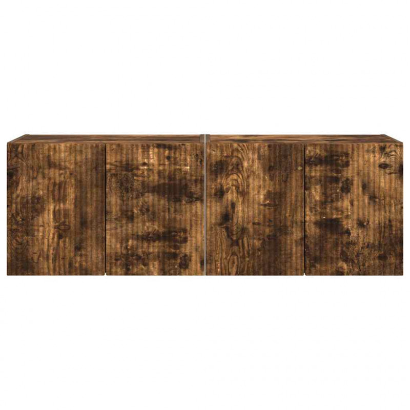 Szafka pod telewizor 2 pcs Dąb wędzony 59,5 x 31 x 40 cm