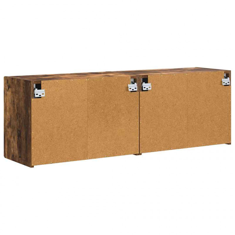Szafka pod telewizor 2 pcs Dąb wędzony 59,5 x 31 x 40 cm
