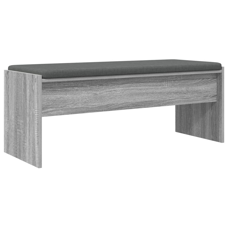 Ławka w przedpokoju z poduszką Szary Sonoma 103 x 38 x 40 cm
