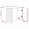 Szafka pod telewizor 2 pcs Dąb wędzony 59,5 x 31 x 40 cm