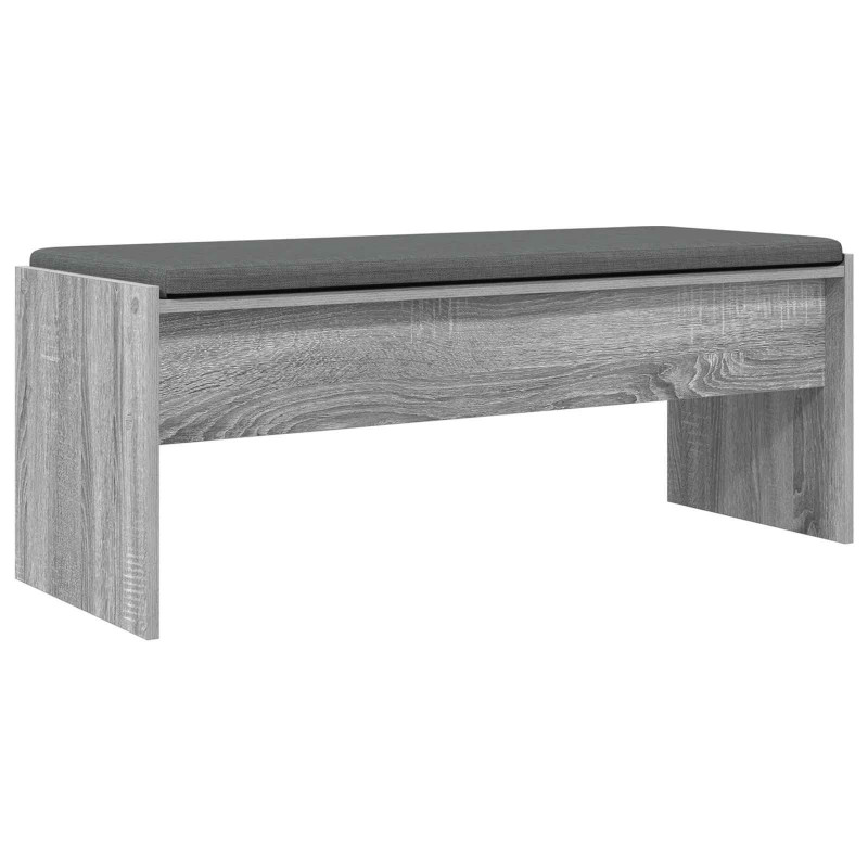 Ławka w przedpokoju z poduszką Szary Sonoma 103 x 38 x 40 cm