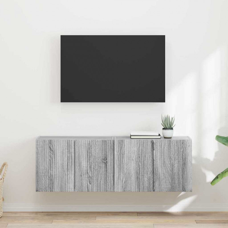 Szafka pod telewizor 2 pcs Szary Sonoma 59,5 x 31 x 40 cm