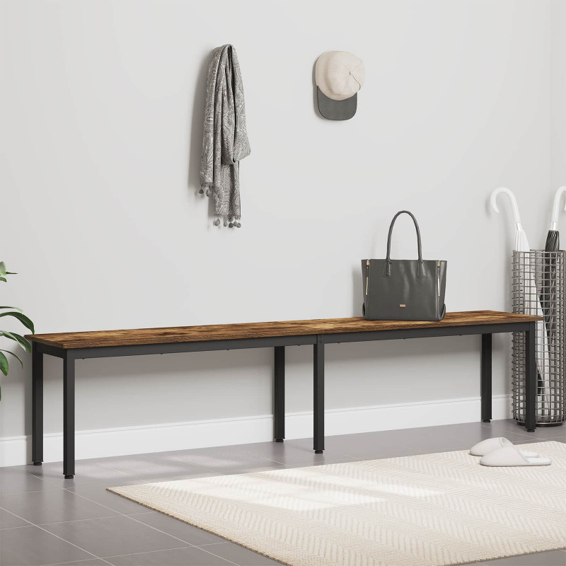 ławka Dąb dymny 200 x 35 x 45 cm Materiał drewnopochodny
