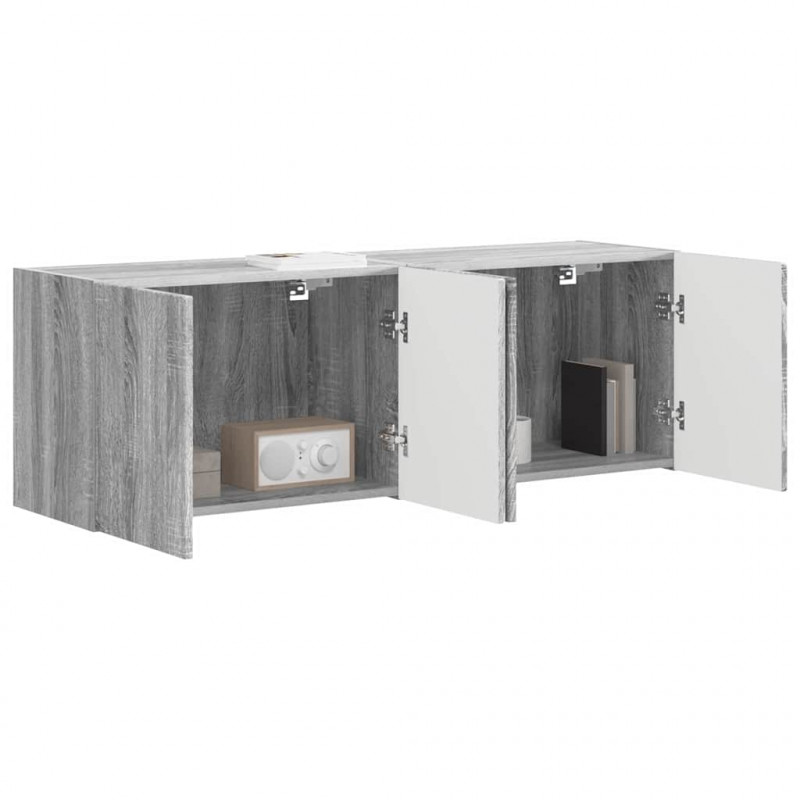 Szafka pod telewizor 2 pcs Szary Sonoma 59,5 x 31 x 40 cm