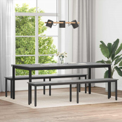 ławka Szary Sonoma 200 x 35 x 45 cm Materiał drewnopochodny