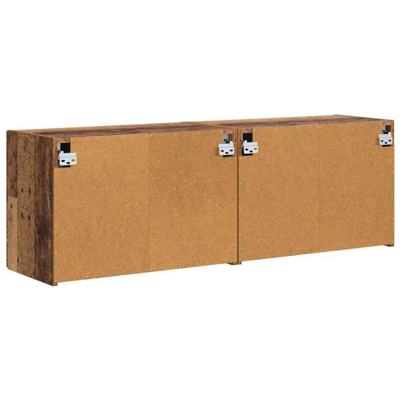 Szafka pod telewizor 2 pcs Stare drewno 59,5 x 31 x 40 cm