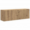 Szafka pod telewizor 2 pcs Dąb rzemieślniczy 59,5 x 31 x 40 cm