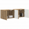 Szafka pod telewizor 2 pcs Dąb rzemieślniczy 59,5 x 31 x 40 cm