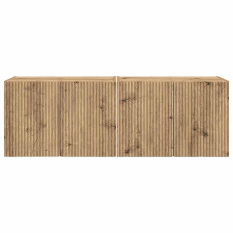 Szafka pod telewizor 2 pcs Dąb rzemieślniczy 59,5 x 31 x 40 cm