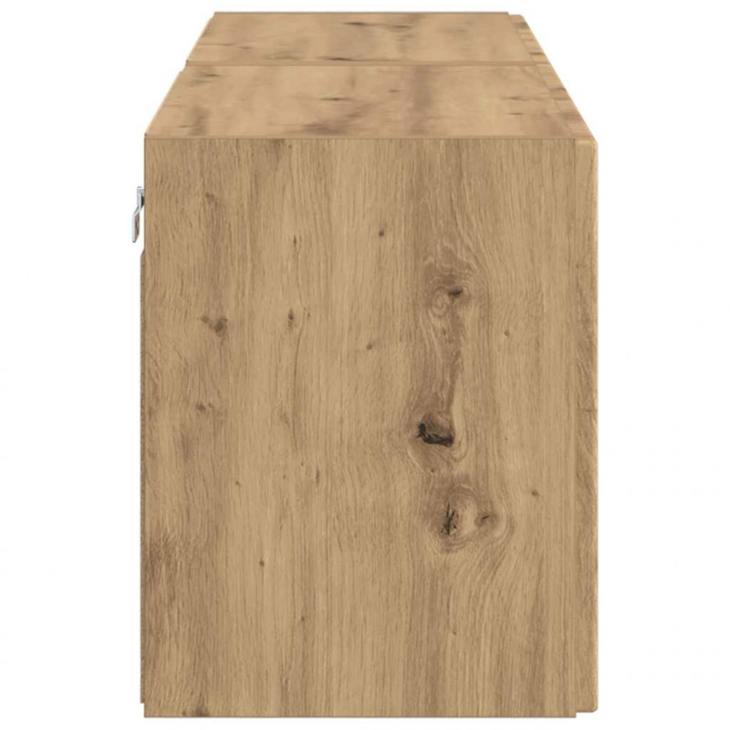 Szafka pod telewizor 2 pcs Dąb rzemieślniczy 59,5 x 31 x 40 cm