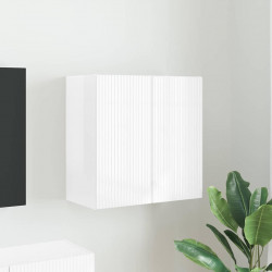 Szafka pod telewizor Wysoki połysk biały 59,5 x 31 x 60 cm