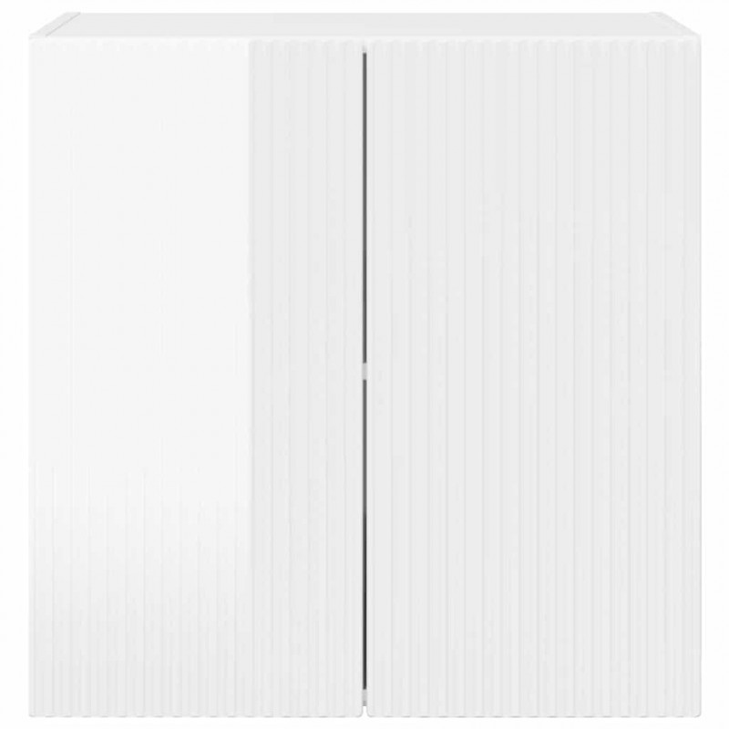 Szafka pod telewizor Wysoki połysk biały 59,5 x 31 x 60 cm