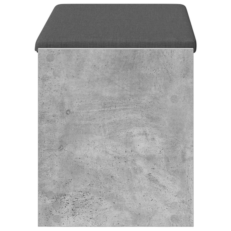 Ławka w przedpokoju z poduszką Betonowy Szary 83 x 38 x 45 cm