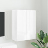 Szafka pod telewizor Wysoki połysk biały 59,5 x 31 x 80 cm