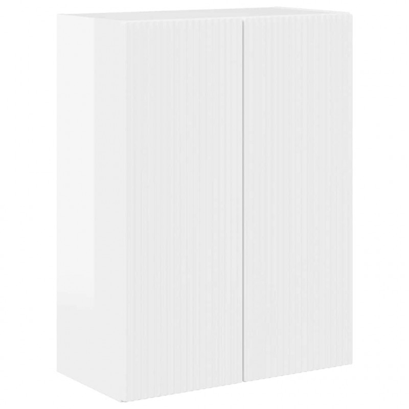 Szafka pod telewizor Wysoki połysk biały 59,5 x 31 x 80 cm