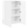 Szafka pod telewizor Wysoki połysk biały 59,5 x 31 x 80 cm