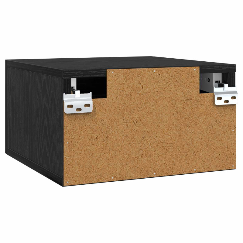 Szafka Nocna Czarny Dąb 35 x 35 x 20 cm Materiał drewnopochodny