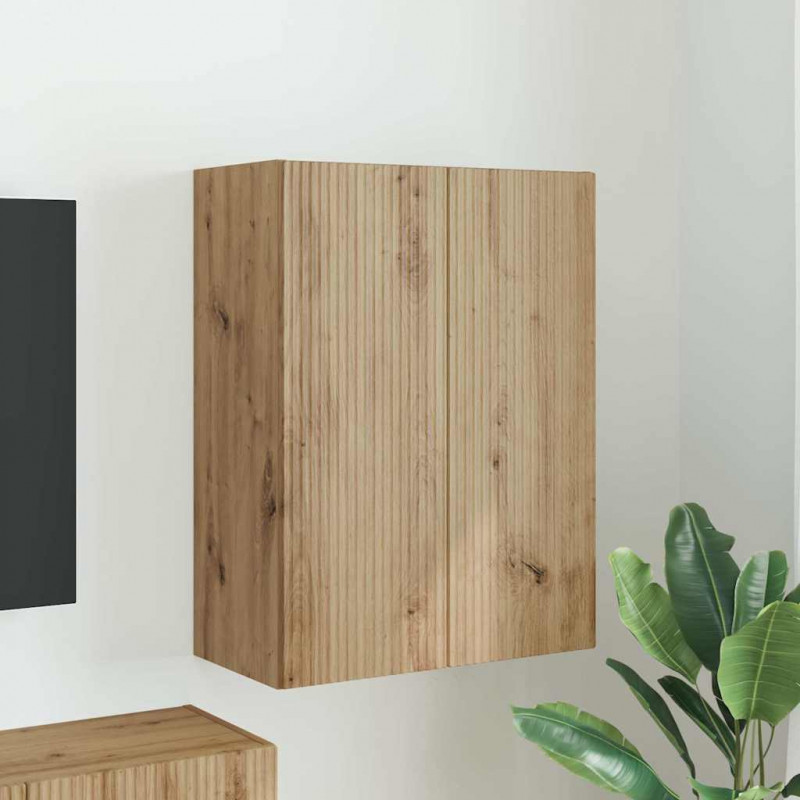 Szafka pod telewizor Dąb rzemieślniczy 59,5 x 31 x 80 cm